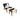 Cowhide Chair and Footstool – Black & White-ORDER ONLY
