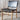 Teak and Black Leather Dining Chair (gap) - In stock