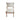 Teak and Woven White Leather Dining Chair IN STOCK