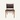 Teak Chair with Leather padding- Tea Brown