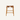 Teak Bar Stool - Cow Hide