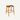 Teak Bar Stool - Cow Hide