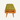 Leather and Teak Bench Seat - Retro Green