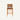 Teak Leather Stool Walnut- Padded - Pre order