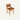 Teak Leather Stool Walnut- Padded - Pre order