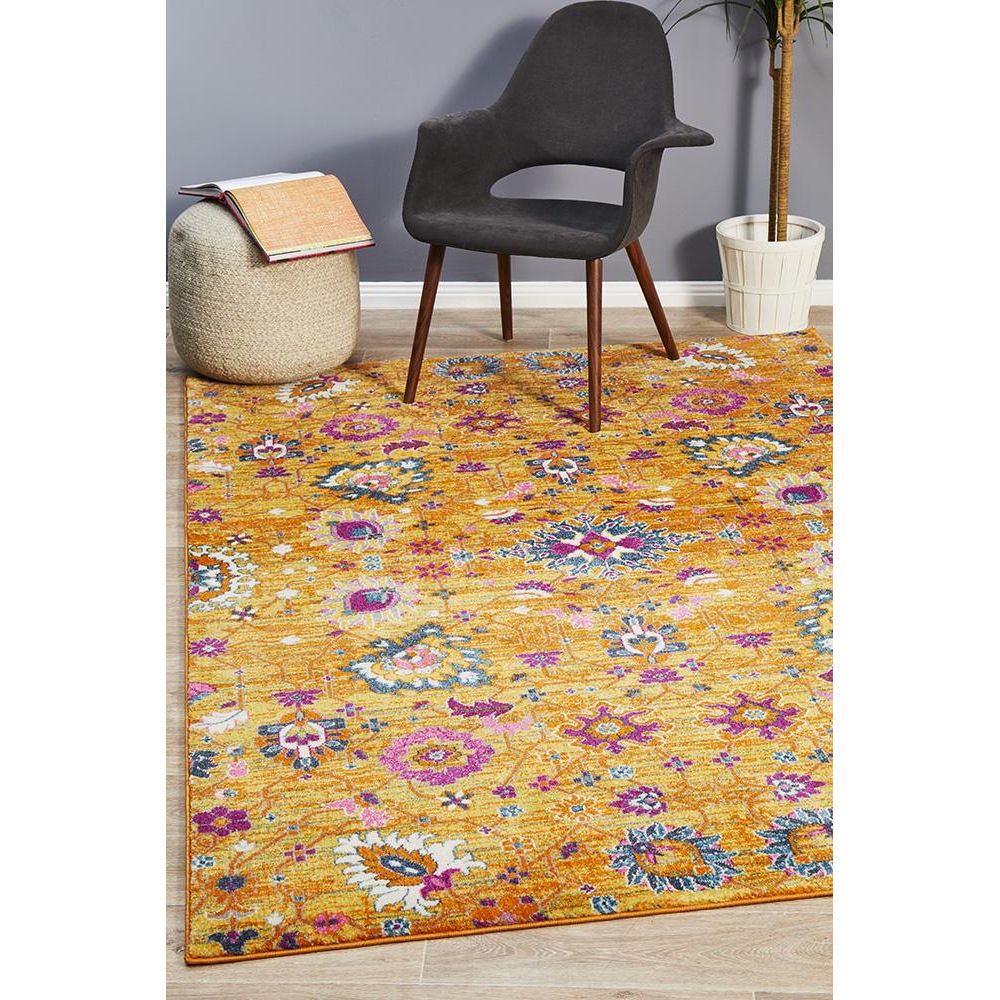 Barcelona 210 Boho Rust Rug