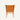 Brown leather chair with wooden frame on a white background