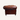 Chambers 3 seater sofa, shown from the side. Rolled arms with tufted cushions and castor legs