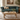 A classic tufted Chesterfield sofa in deep teal velvet, styled in a luxurious, warm-toned living room with Elm Coffee Table