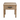 A rustic-style wooden end table with a single drawer, featuring a weathered light brown wood finish and a dark metal bar handle, shown against a plain white background.