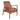 The Dane Armchair - Burnt Caramel Leather