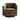 A modern barrel-style armchair upholstered in dark olive green velvet, featuring a swivel base, shown against a plain white background.