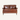A classic two-seater loveseat sofa upholstered in aged leather, featuring rolled arms with nailhead trim. Shown from the front.