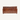 A brown leather loveseat sofa shown from the back, featuring vertical channel stitching 