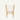 Chair with white cushioned backrest and wooden frame on a white background
