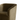 Close-up of a plush barrel-style armchair upholstered in dark olive green velvet, showing the curved backrest and arm against a plain white background.