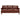 Front view of the Washington aged leather three-seater sofa featuring brass stud detailing and turned timber legs.