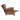 Aged leather chair reclined