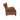 Side view of leather recliner armchair