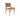 Teak Chair with Tan Leather- In Stock