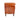 back view of aged leather armchair
